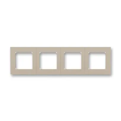 3901H-A05040 18  Rámeček pro elektroinstalační přístroje, čtyřnásobný, macchiato / bílá